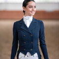 DRESSAGE TAILCOAT CUSTOM CRYSTALLIZED modrý