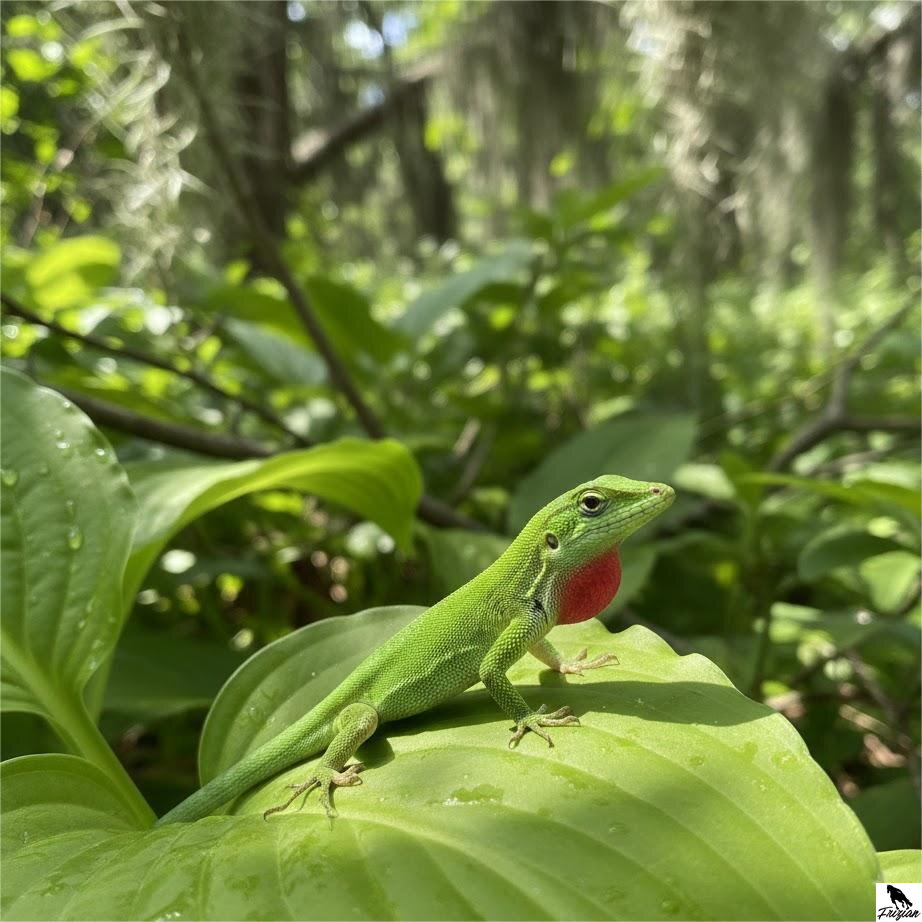 Anolis zelený (Anolis carolinensis)