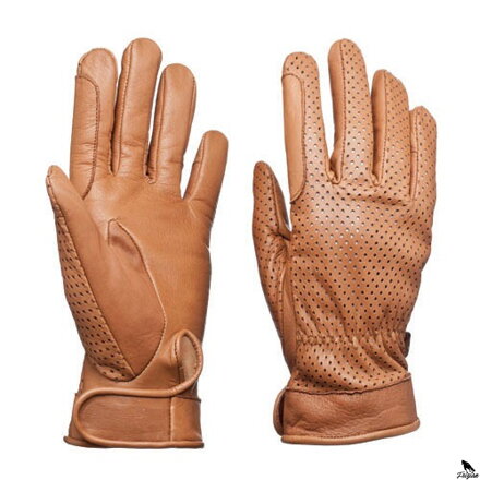 LEXHIS VĚTRANÉ KOŽENÉ RUKAVICE (PAR) hnědé