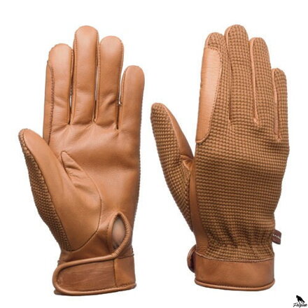 LEXHIS PLETENY/KOŽENÉ RUKAVICE (PAR) hnědé