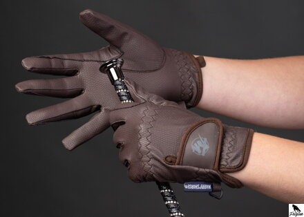Gloves TopGrip hnedé