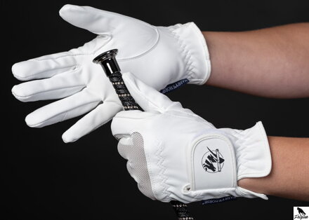 Mesh domy glove bíle