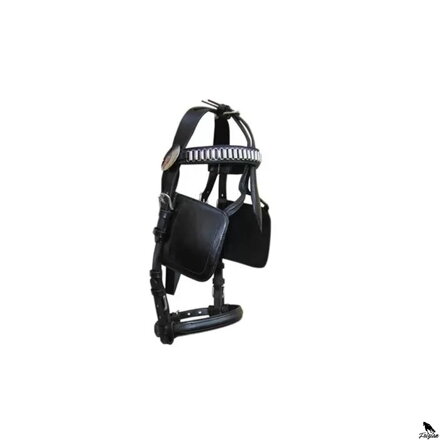 Carriage Driving Bridle - kaštanová