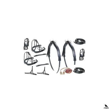 Diplomat SS Pair Driving Harness - kaštan