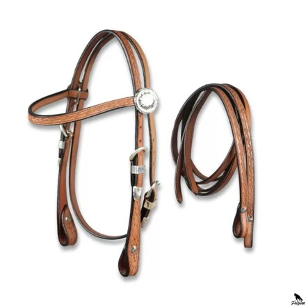 Western Star Pony Bridle hnedá