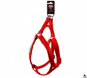 Nastavitelný nylonový postroj červený