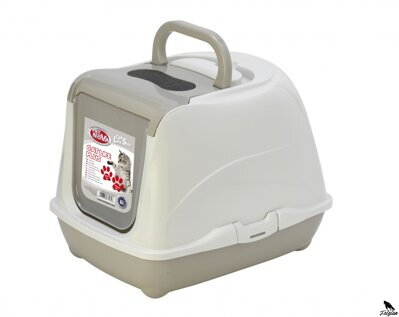 Toaleta pro kočky 57 cm, šedá