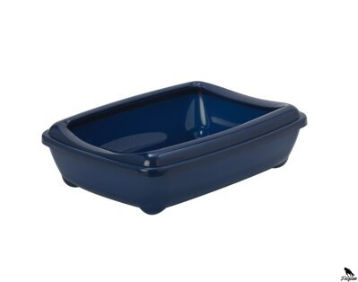 Vanička pro kočky s okrajem 50cm modrá