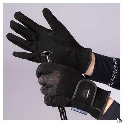 Mesh domy glove hnedé