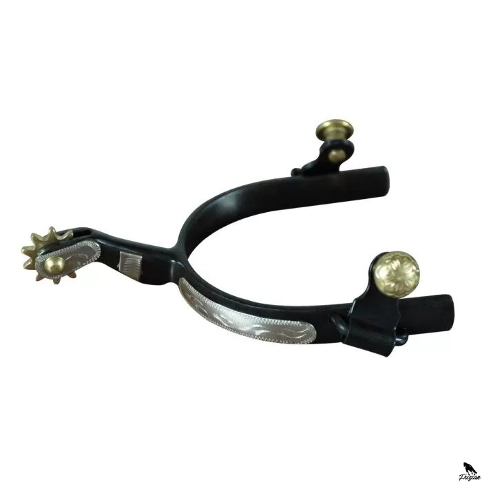 "Classic Gold" Western Spurs Black