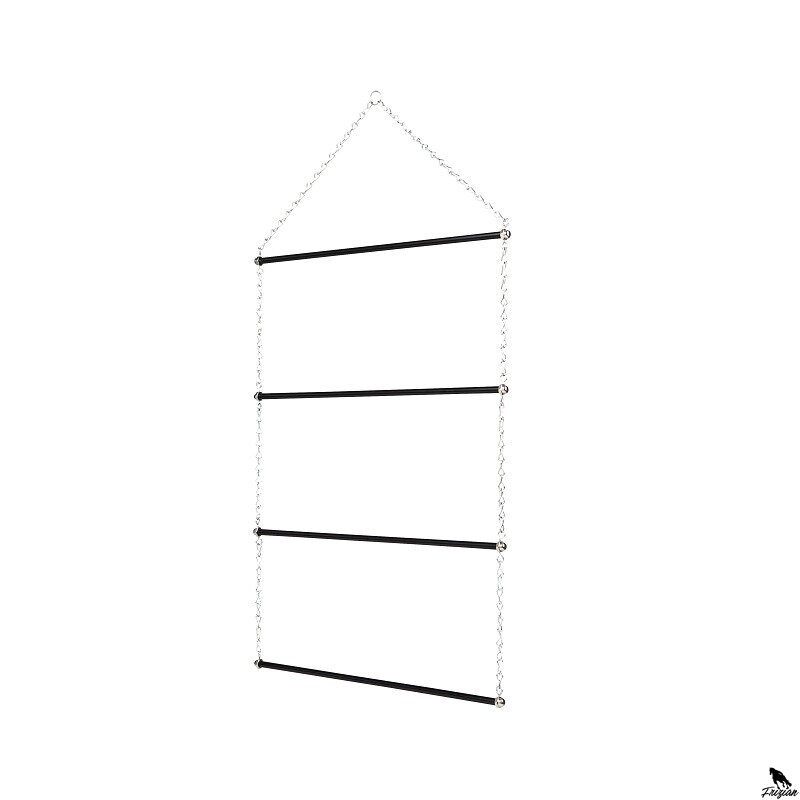 Vešiak na plstenky čierny