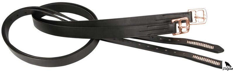 Třmenové řemeny s křišťály růžovozlaté