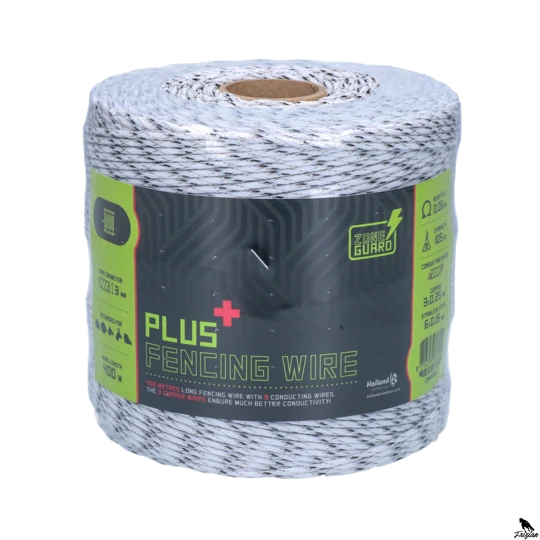 Plotový drát ZoneGuard 3 mm Plus bílý a černý 400 m