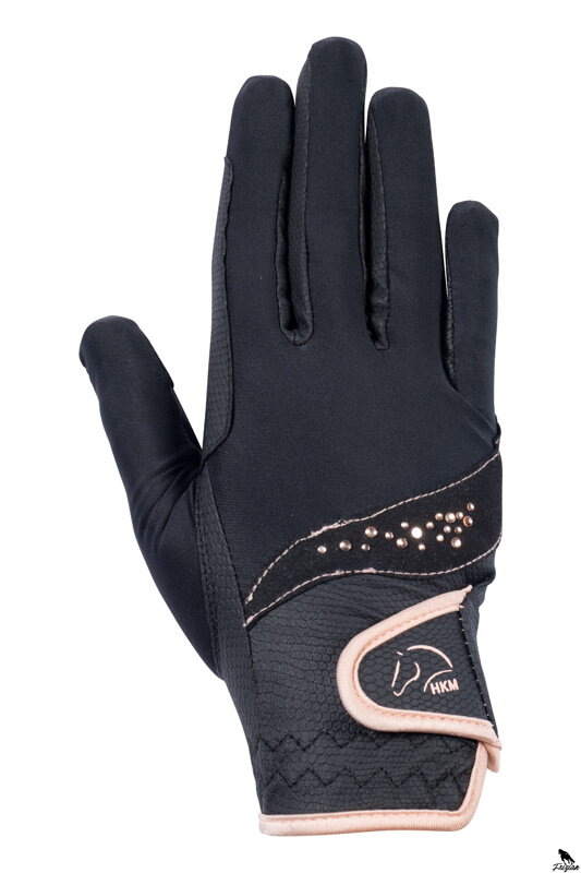 Jazdecké rukavice -Rosegold Glamour- Style