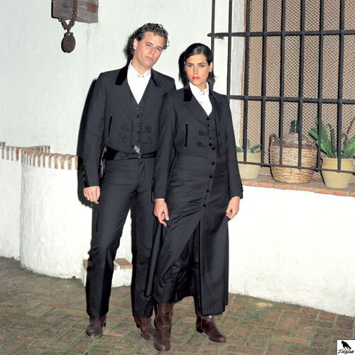 DÁMSKÁ PORTUGALSKÁ JEZDECSKÁ SUKNĚ černá