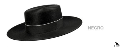 OLIVER HATS WIDE-BRIMMED' černy