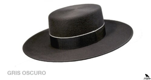 OLIVER HATS WIDE-BRIMMED' tmavě šedý