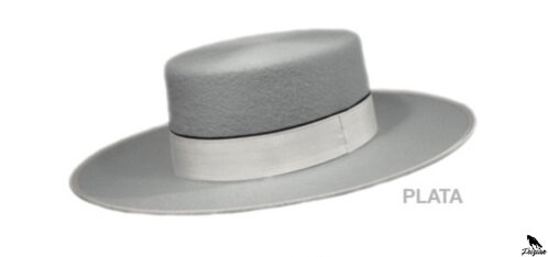 OLIVER HATS WIDE-BRIMMED' stribrný