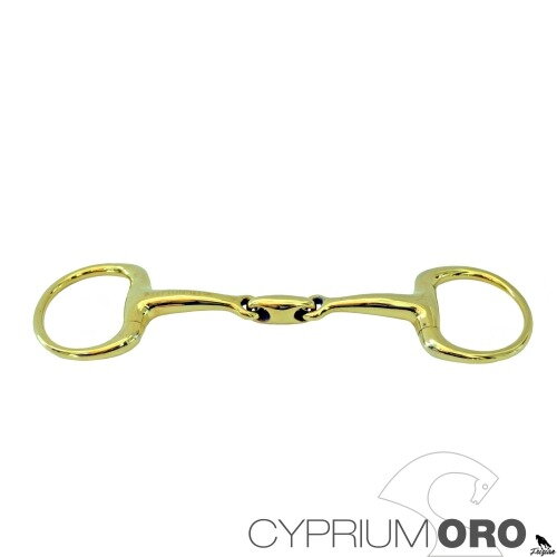 SEFTON CYPRIUM ZLATÝ EGGBUTT WEYMOUTH BRADOON BIT, DVOJITÝ 