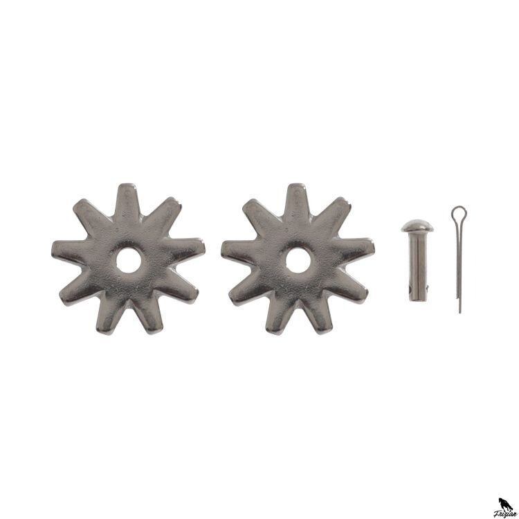 Pár ostruhových kolies s nitom2