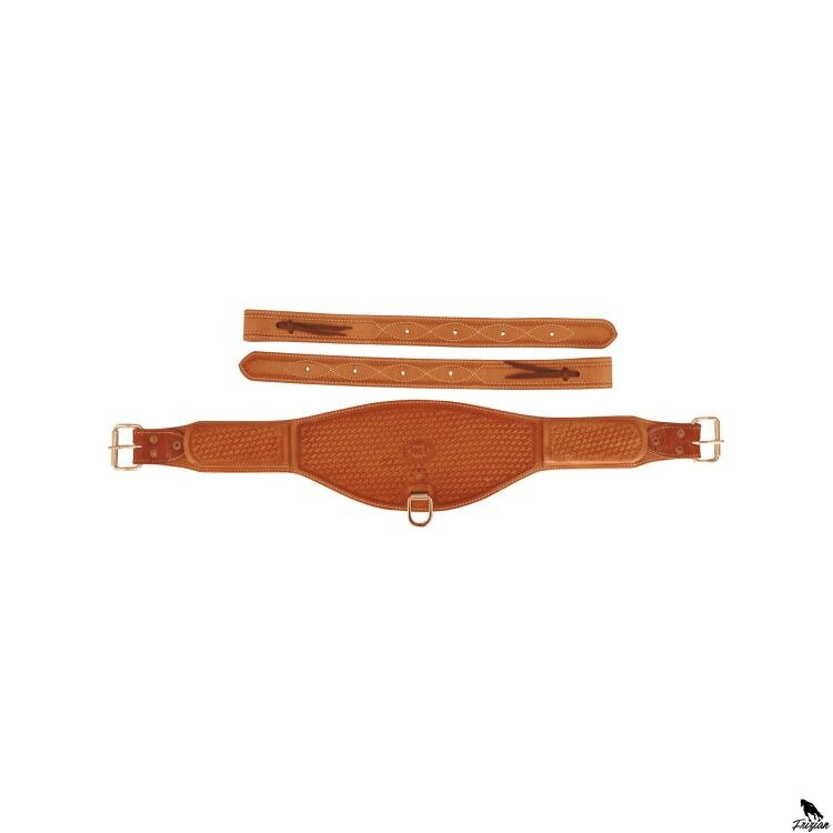 Obvod z kůže s košíkovým vzorem