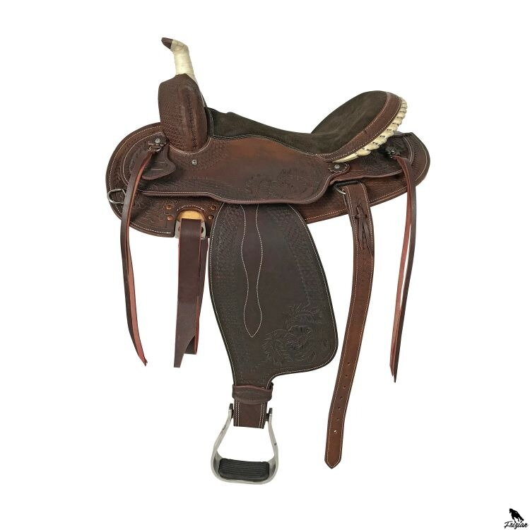 ZÁPADNÍ SEDLO LAKOTA OKRUHÁ SUKNĚ S GRAVÍM A SE STŘÍBRNÝM DRÁTKEM