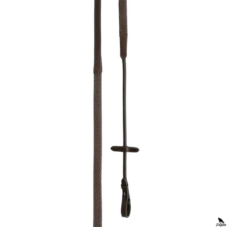 ACAVALLO ROLOVANÉ KOŽENÉ BODOVANÉ GUMOVÉ 1,6 CM (5/8")