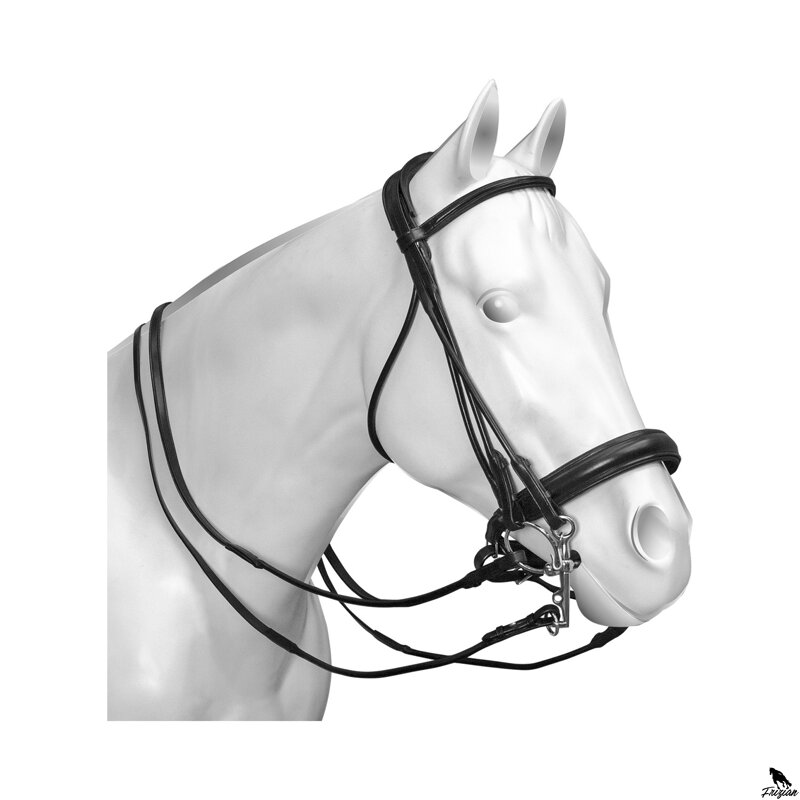 ACAVALLO PARNASO RUČOVANÁ KŮŽE DVOJITÁ UZDA