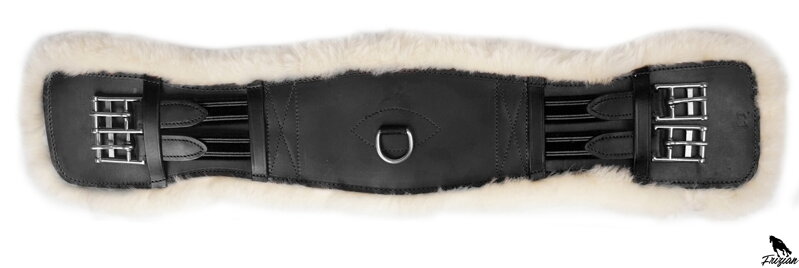 DREZURNÍ PODBRUŠNÍK, KŮŽE, PODŠÍVKA S OVČÍ KŮŽÍ