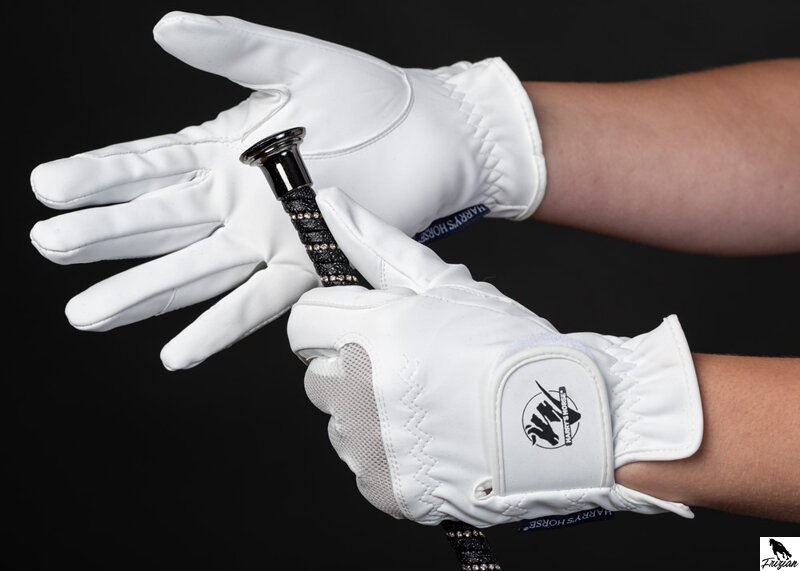 Mesh domy glove bíle