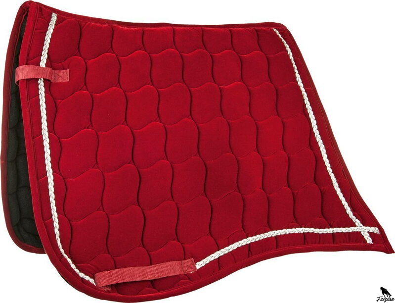 Sametová tkanina na sedlo - Starožitná - drezurní