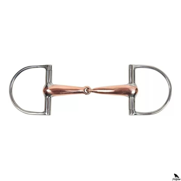 Hollow Snaffle D Ring Bit cooper 20mm