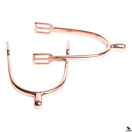 Ostruha s knoflíkovým koncem, nerezavějící ocel, Rosegold