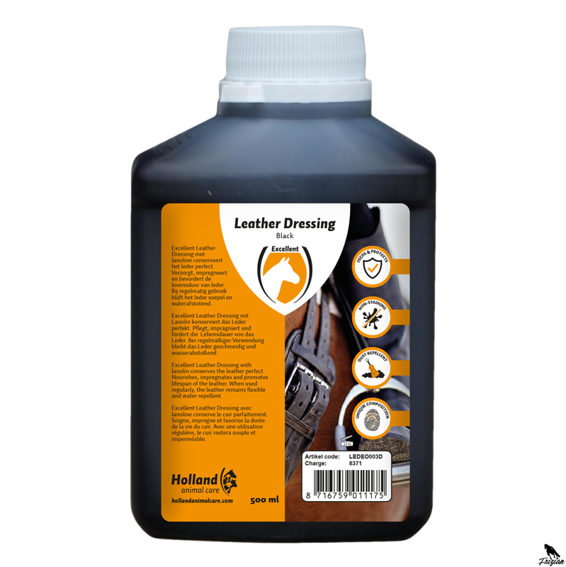 Olej na černou kůži a sedlo Excellent Black 500ml