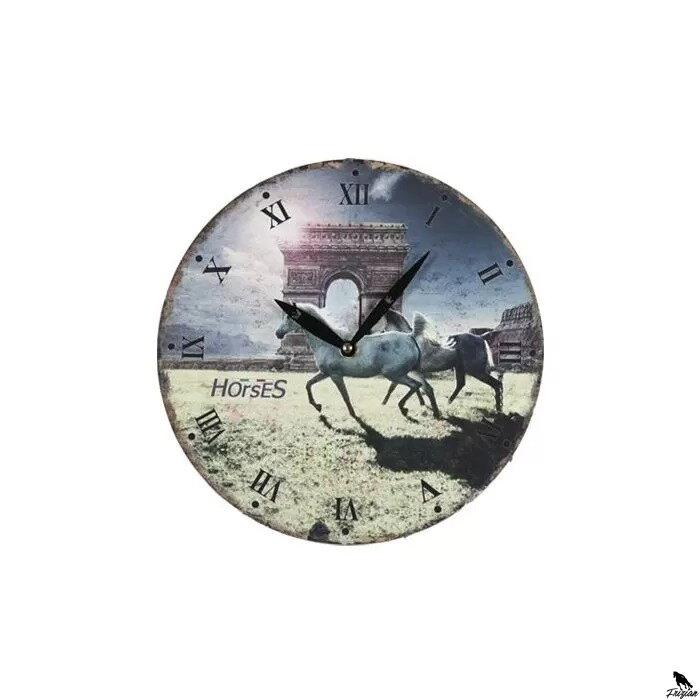Horses Equestrian Clock