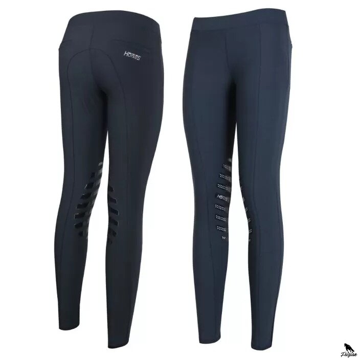 Horses Safari Grip Riding Leggings modré