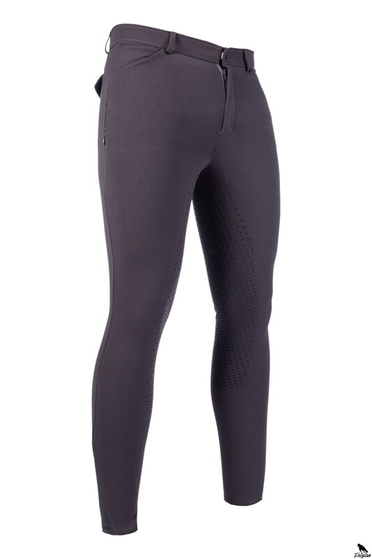 Pánske jazdecké nohavice James- sil. full seat čierne