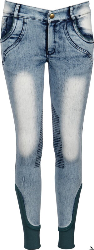 Jezdecké kalhoty Denim Diva Sea Breeze Gri