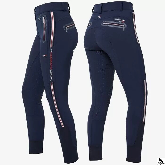 Premier Equine Ralla Ladies Full Grip modré