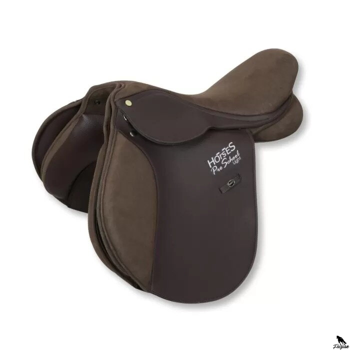 Lehké skokanské sedlo Horses Pro School hnědé