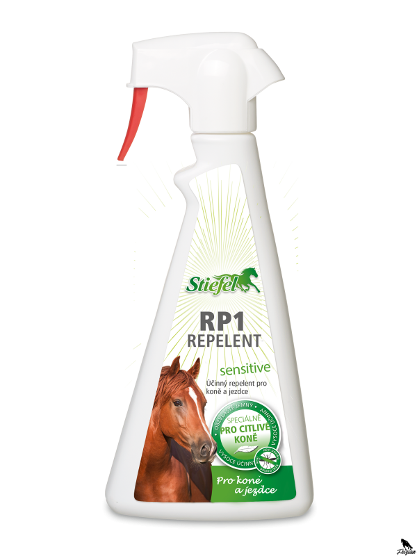 Repelent RP1 Sensitive - Sprej bez alkoholu pro koně s citlivou kůží 500ml