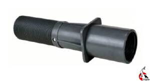 Průchodka stěnou ABS 50 mm x 2 se závitem / 300 mm