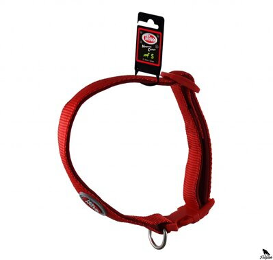 Nastavitelný nylonový límec červený