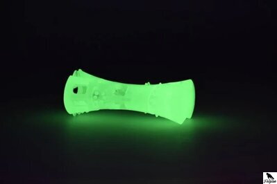 Svítící masážní hračka kost děrovaná