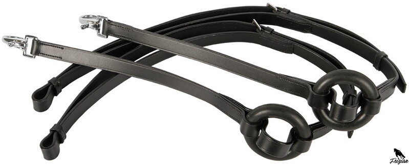 Boční otěže, kulaté gumové kroužky