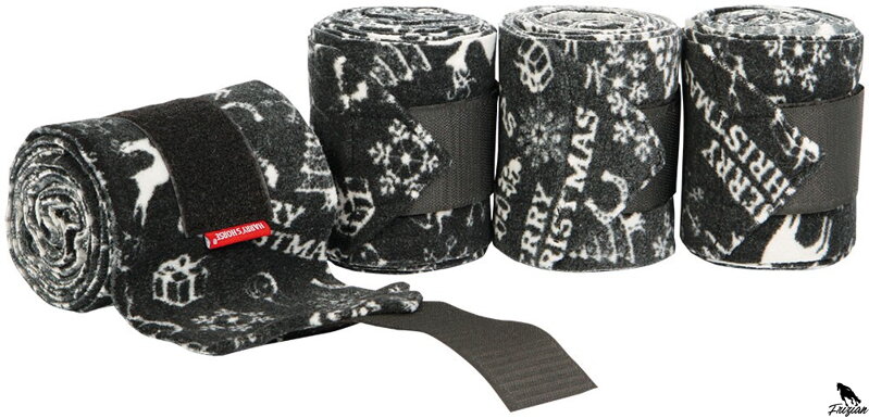 Vánoční fleece bandáže