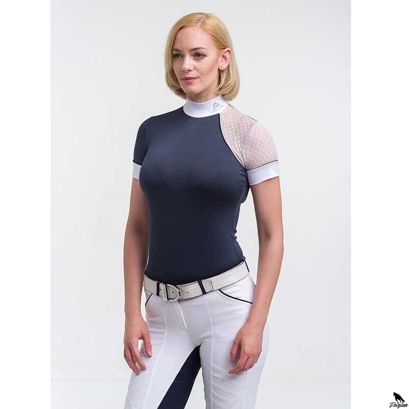 JÍZDECKÁ MODERNÍ DAME - KRÁTKÝ RUKÁV modrá