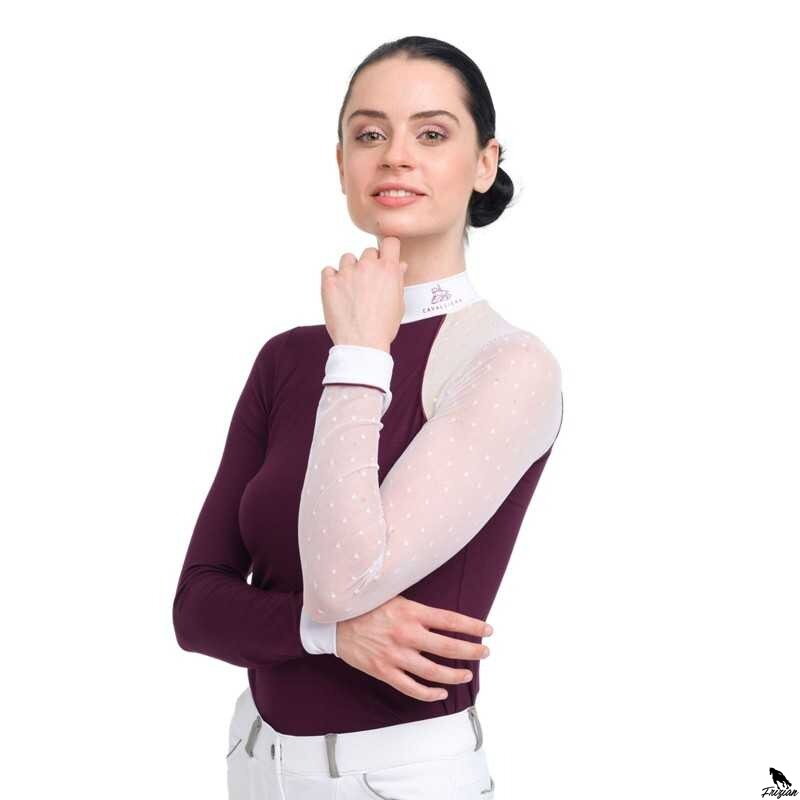 DAME - DLHÝ RUKÁV - CAVALLIERA bordová