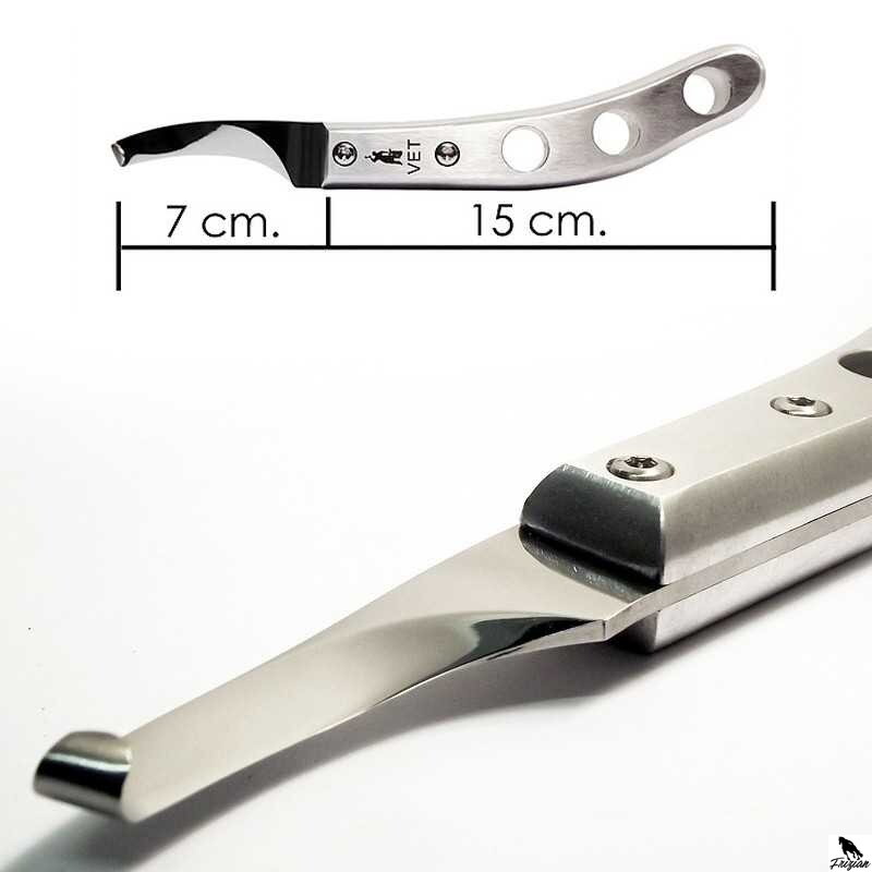 ICAR KLASICKÁ NEREZOVÁ ČEPEL KOVANÁ HLINÍKOVÁ RUČKA 4066/21 PRAVÁ