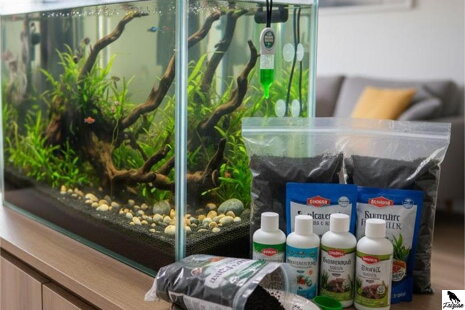 Substráty a hnojivá do akvária